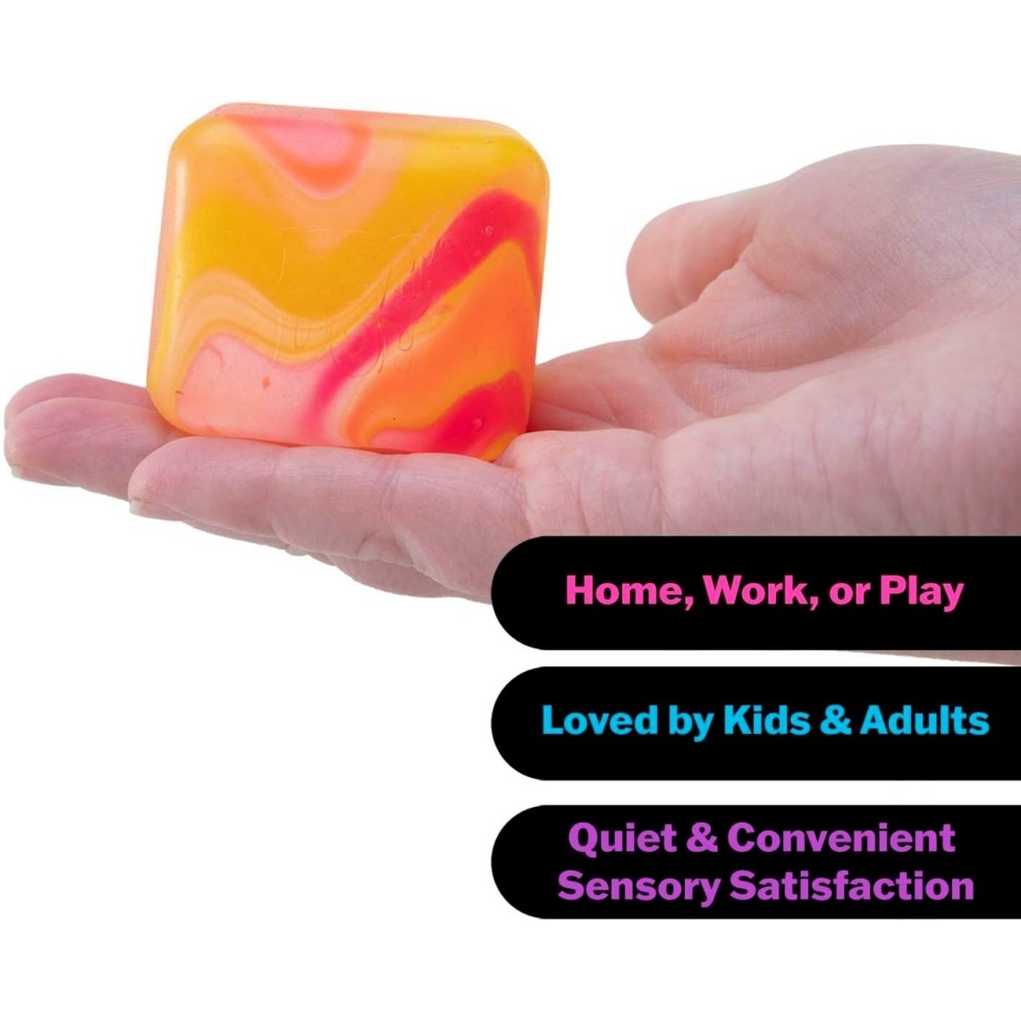 NeeDoh Nice Cube Swirl - Solid Squish - Assorted - Image 4